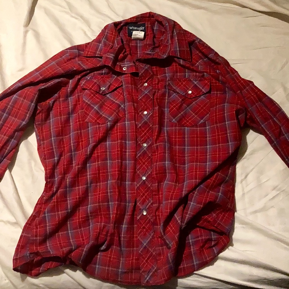Wrangler Men’s XL Pearl Snap Western Shirt
